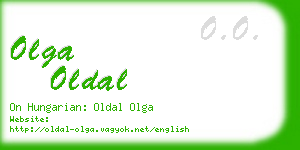 olga oldal business card
